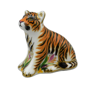 Royal Crown Derby Sumatran Tiger Cub-Paperweights-Goviers