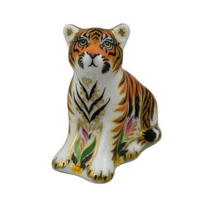 Royal Crown Derby Sumatran Tiger Cub-Paperweights-Goviers