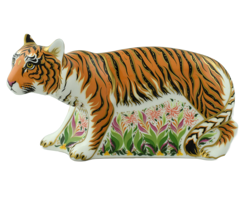 Royal Crown Derby Sumatran Tiger-Paperweights-Goviers