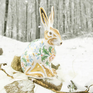 Royal Crown Derby Winter Hare-Goviers