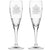 Royal Scot Crystal A Lifetime of Devoted Service Pair Champagne Flutes-Royal Commemorative-Goviers