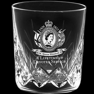 Royal Scot Crystal A Lifetime of Devoted Service Tumbler-Royal Commemorative-Goviers