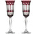 Royal Scot Crystal Belgravia Ruby Red Set of 2 Champagne Glasses-Goviers