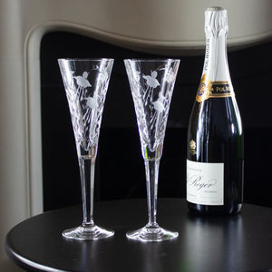 Royal Scot Crystal Catherine Champagne Flute Set of 2-Home & Garden > Kitchen & Dining > Tableware > Drinkware-Goviers