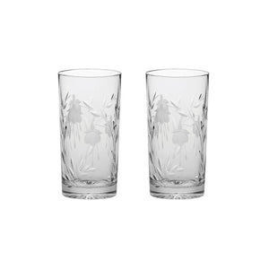 Royal Scot Crystal Catherine Tall Tumbler Set of 2-Home & Garden > Kitchen & Dining > Tableware > Drinkware-Goviers