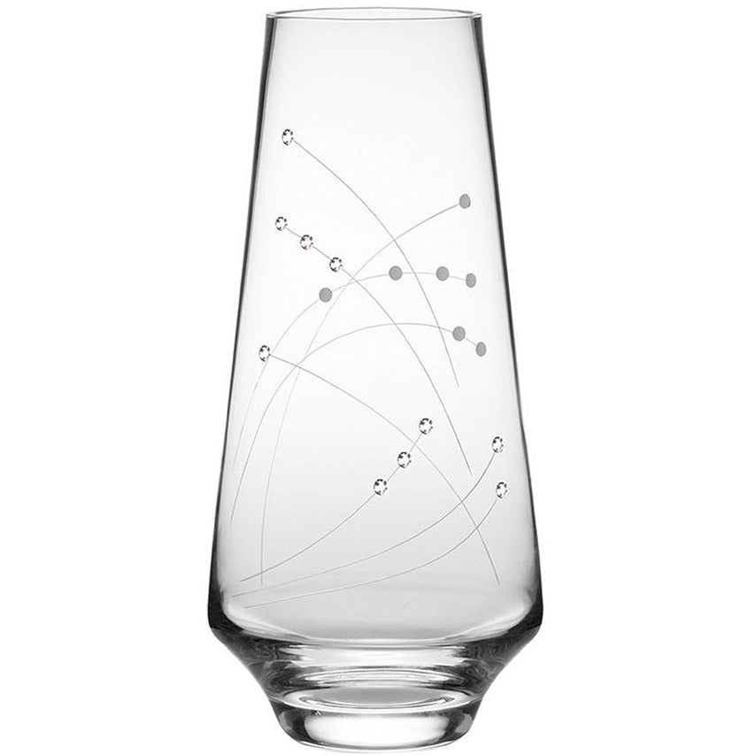 Royal Scot Crystal Diamante Large Teardrop Vase-Crystal-Goviers