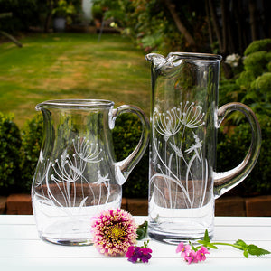 Royal Scot Crystal Dragonfly Tall Ice-Lipped Jug-Goviers