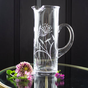 Royal Scot Crystal Dragonfly Tall Ice-Lipped Jug-Goviers