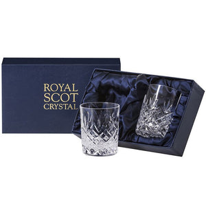 Royal Scot Crystal Edinburgh Whisky Tumblers Set of 2-Home & Garden > Kitchen & Dining > Tableware > Drinkware-Goviers