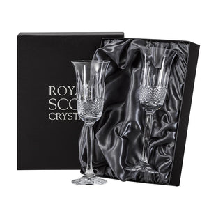 Royal Scot Crystal Eternity Champagne Flute Set of 2-Home & Garden > Kitchen & Dining > Tableware > Drinkware-Goviers