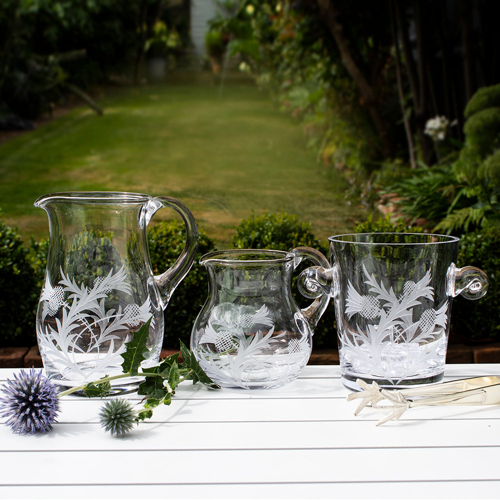 Royal Scot Crystal Flower of Scotland Ice Bucket-Goviers