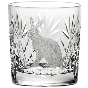 Royal Scot Crystal Hare Whisky Tumbler-Crystal-Goviers