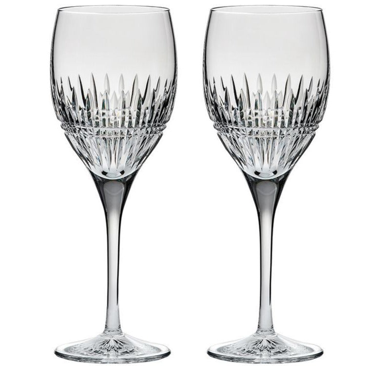 Royal Scot Crystal Iona Set of 2 Large Wine Glasses-Goviers