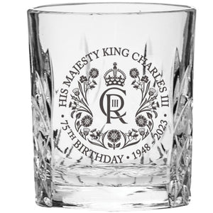 Royal Scot Crystal King's Birthday Tot Glass, Kintyre-Collectables-Goviers