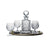 Royal Scot Crystal London Brandy Club Tray Set-Home & Garden > Kitchen & Dining > Tableware > Drinkware-Goviers