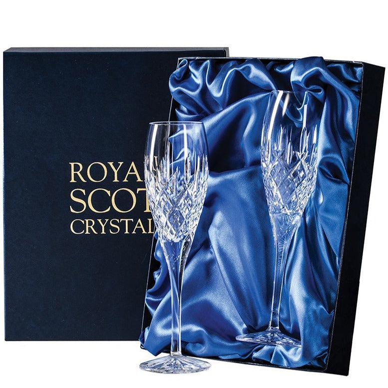 Royal Scot Crystal London Champagne Flute Set of 2-Home & Garden > Kitchen & Dining > Tableware > Drinkware-Goviers