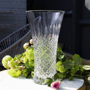 Royal Scot Crystal London Large Flared Vase 12"-Home & Garden > Kitchen & Dining > Tableware > Drinkware-Goviers