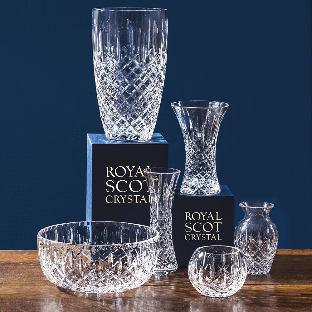 Royal Scot Crystal London Large Posy Vase 6"-Home & Garden > Kitchen & Dining > Tableware > Drinkware-Goviers