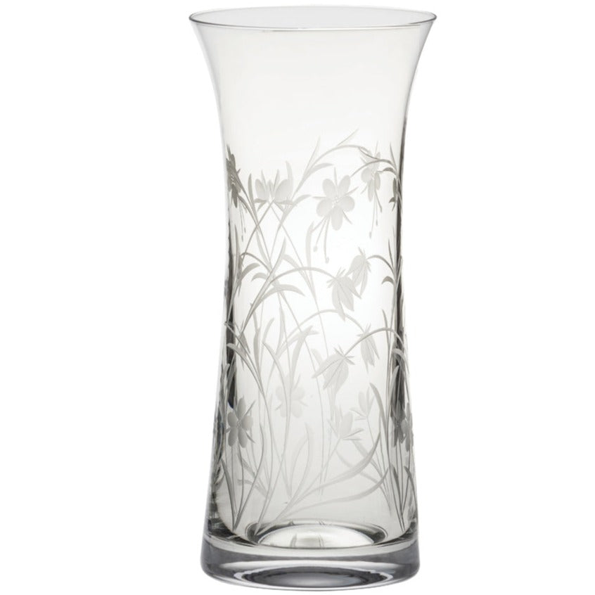 Royal Scot Crystal Meadow Flowers Lily Vase-Crystal-Goviers