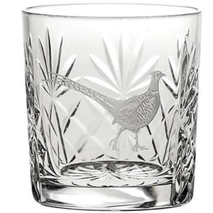 Royal Scot Crystal Pheasant Whisky Tumbler-Crystal-Goviers