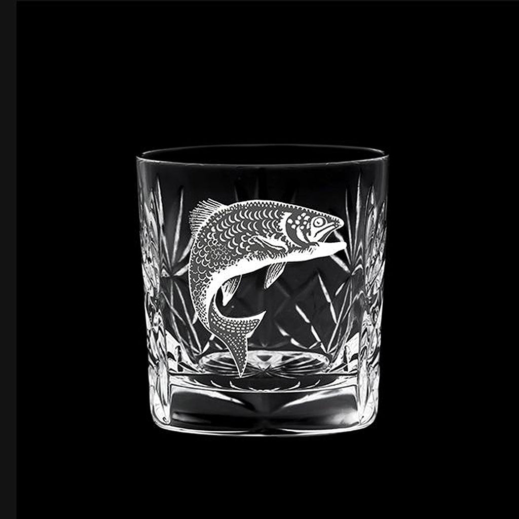 Royal Scot Crystal Salmon Whisky Tumbler-Crystal-Goviers