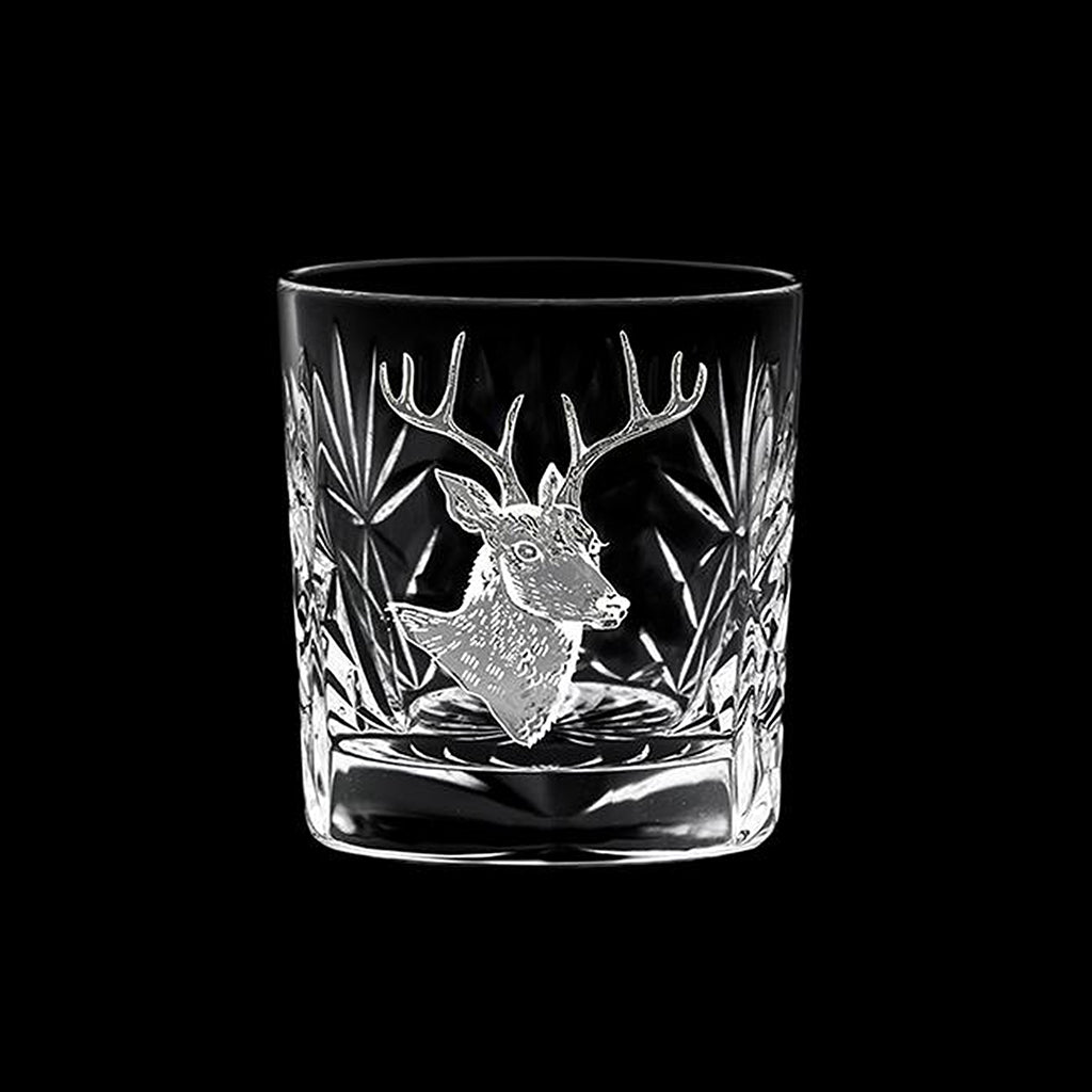 Royal Scot Crystal Stag Whisky Tumbler-Crystal-Goviers
