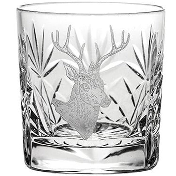 Royal Scot Crystal Stag Whisky Tumbler-Crystal-Goviers