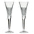 Royal Scot Crystal Tiara Pair of Flute Champagnes-Goviers