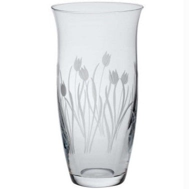 Royal Scot Crystal Wild Tulip Large Tulip Vase 23cm-Goviers