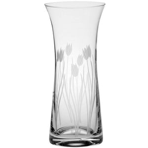 Royal Scot Crystal Wild Tulip Lily Vase 9"-Home & Garden > Kitchen & Dining > Tableware > Drinkware-Goviers