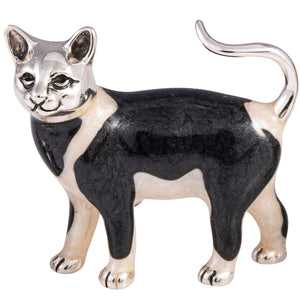 Saturno Silver Black and White Cat Large-Goviers