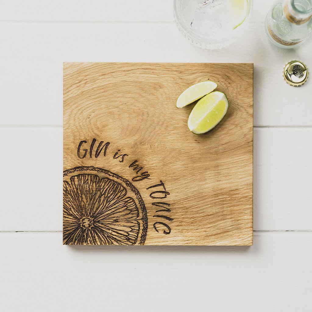 Selbrae House 'Gin is my Tonic' Chopping Board-home-Goviers