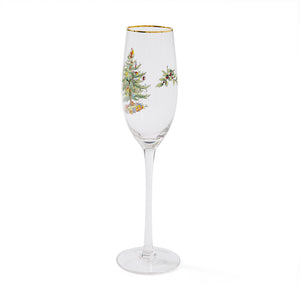 Spode Christmas Tree Champagne Flutes Set of 4-Home & Garden > Kitchen & Dining > Tableware > Drinkware > Stemware-Goviers