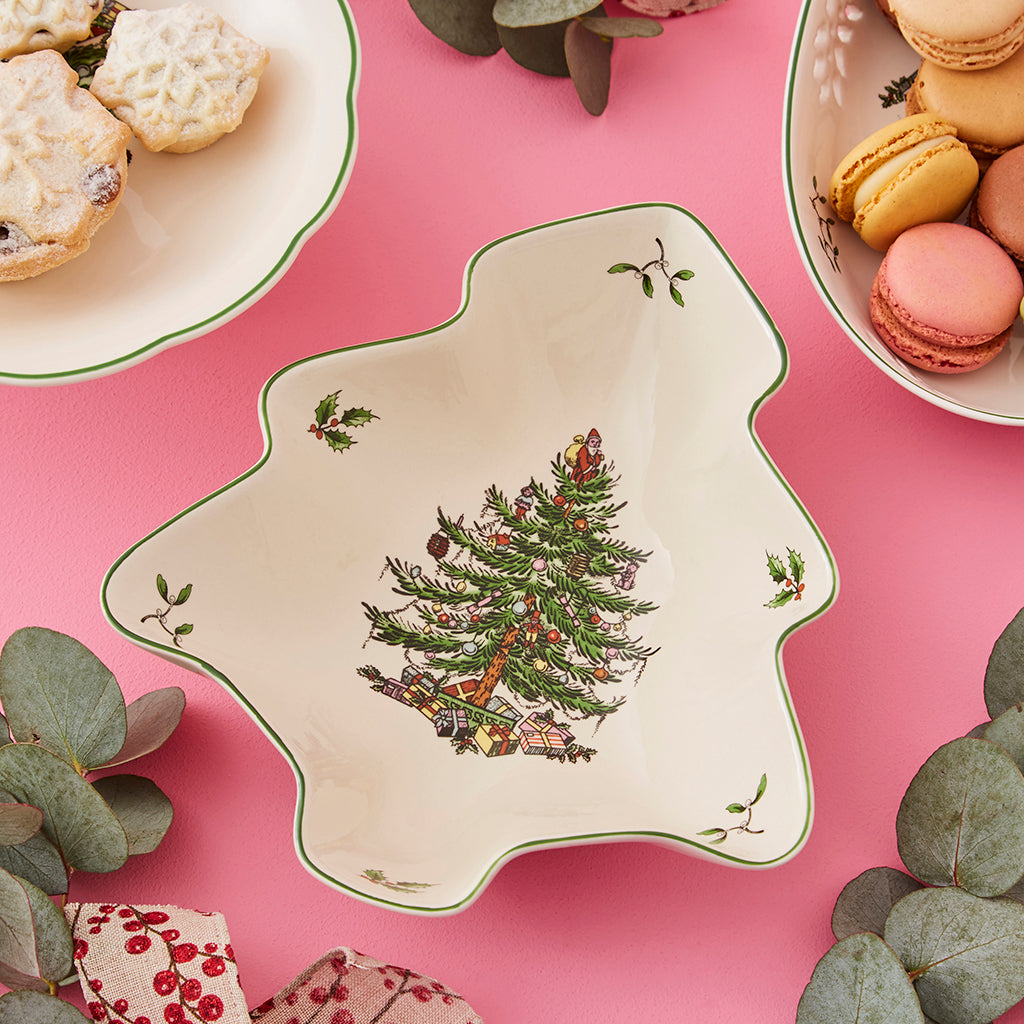 Spode Christmas Tree Christmas Tree Shaped Dish-Home & Garden > Kitchen & Dining > Tableware-Goviers