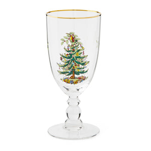 Spode Christmas Tree Goblets Set of 4-Home & Garden > Kitchen & Dining > Tableware > Drinkware > Stemware-Goviers