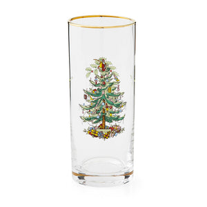 Spode Christmas Tree Highball Glass Set of 4-Home & Garden > Kitchen & Dining > Tableware > Drinkware > Tumblers-Goviers