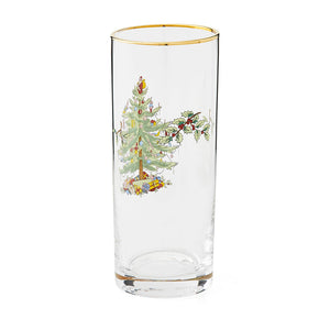 Spode Christmas Tree Highball Glass Set of 4-Home & Garden > Kitchen & Dining > Tableware > Drinkware > Tumblers-Goviers