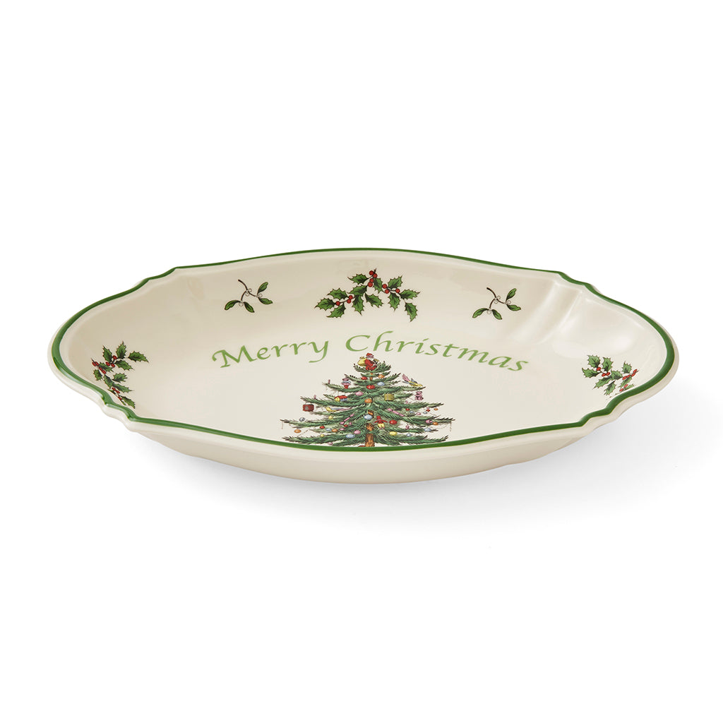 Spode Christmas Tree Merry Christmas Tray-Home & Garden > Kitchen & Dining > Tableware-Goviers