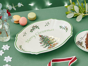 Spode Christmas Tree Merry Christmas Tray-Home & Garden > Kitchen & Dining > Tableware-Goviers