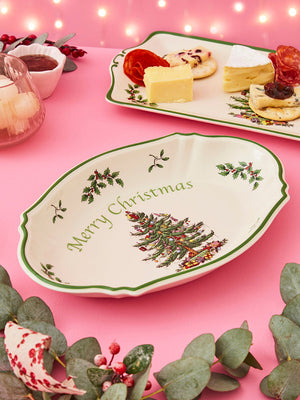 Spode Christmas Tree Merry Christmas Tray-Home & Garden > Kitchen & Dining > Tableware-Goviers