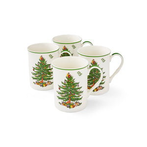 Spode Christmas Tree Mug Set of 4-Home & Garden > Kitchen & Dining > Tableware-Goviers