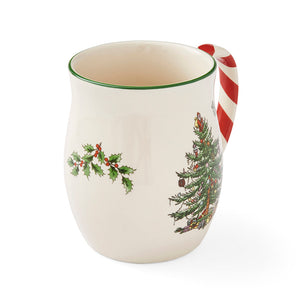 Spode Christmas Tree Mug with Peppermint Handle Set of 4-Home & Garden > Kitchen & Dining > Tableware-Goviers