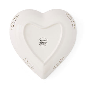 Spode Christmas Tree Pierced Heart Dish-Home & Garden > Kitchen & Dining > Tableware-Goviers