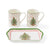 Spode Christmas Tree Polka Dot Three Piece Mug & Tray Set-Home & Garden > Kitchen & Dining > Tableware-Goviers