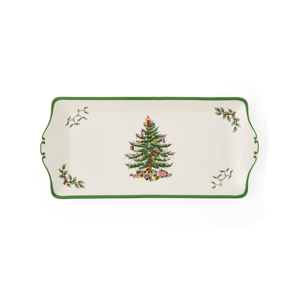 Spode Christmas Tree Sandwich Tray-Home & Garden > Kitchen & Dining > Tableware-Goviers