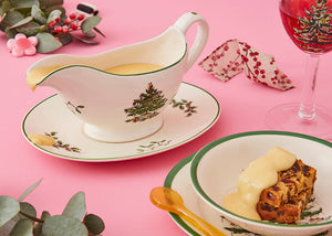 Spode Christmas Tree Sauce Boat & Stand-Home & Garden > Kitchen & Dining > Tableware-Goviers