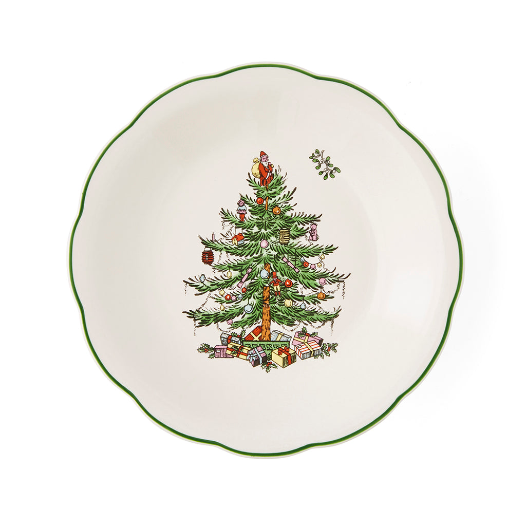 Spode Christmas Tree Sculpted Footed Candy Dish-Home & Garden > Kitchen & Dining > Tableware-Goviers