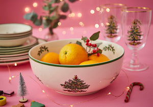 Spode Christmas Tree Serving Bowl 24.5cm-Home & Garden > Kitchen & Dining > Tableware-Goviers