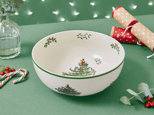 Spode Christmas Tree Serving Bowl 24.5cm-Home & Garden > Kitchen & Dining > Tableware-Goviers