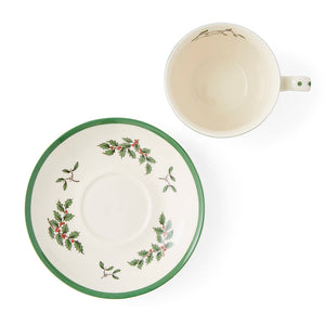 Spode Christmas Tree Teacup & Saucer-Home & Garden > Kitchen & Dining > Tableware-Goviers